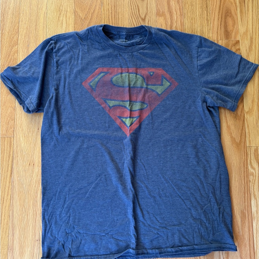 Blue Superman Logo T-Shirt